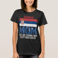 Vintage serbische Mama Serbien Flaggen-Design Mutt