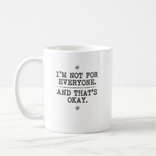 Vintage-Serifen-Individualitäts-Erklärungsgrafik Kaffeetasse