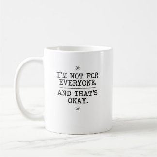 Vintage-Serifen-Individualitäts-Erklärungsgrafik Kaffeetasse