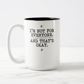 Vintage-Serifen-Individualitäts-Erklärungsgrafik Zweifarbige Tasse