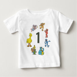 Vintage Sesame Street Characters Birthday Baby T-S T-shirt