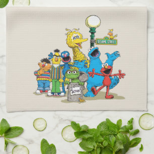 Vintage Sesame Street Freunde Geschirrtuch