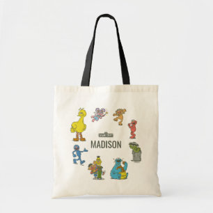 Vintage-Sesamstraße-Charaktere-Geburtstags-Tasche Tragetasche