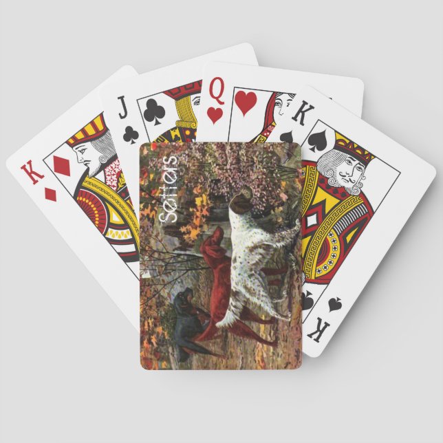 Vintage Setups Kartenspielen Spielkarten (Rückseite)