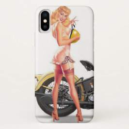Vintage sexie sexie Button Up Girl iPhone 11 Hülle