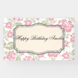 vintage, shabby chic, floral, retro, süß, mädchenh banner