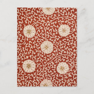 Vintage Shabby Chic Flowers Postkarte