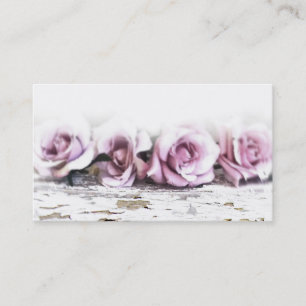 Vintage Shabby Chic Rosen Geschäftskarten Visitenkarte