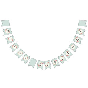 Vintage Shabby Chic Rosen Rahmen Wimpelkette