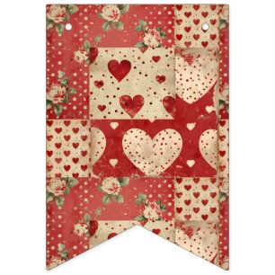 Vintage Shabby Chic Wimpelkette