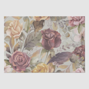 Vintage Shabby Mute Naturfarben und Tone-Rose Seidenpapier