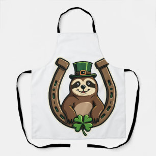 Vintage-Shamrock-Faultier-St.-Patricks-Tag-Design Schürze