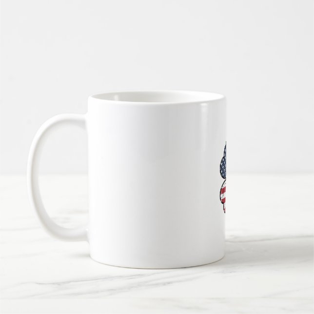 Vintage Shamrock-Flagge St. Patrick's Day Kaffeetasse (Links)