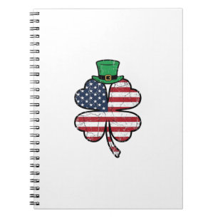 Vintage Shamrock-Flagge St. Patrick's Day Notizblock
