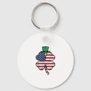 Vintage Shamrock-Flagge St. Patrick's Day Schlüsselanhänger