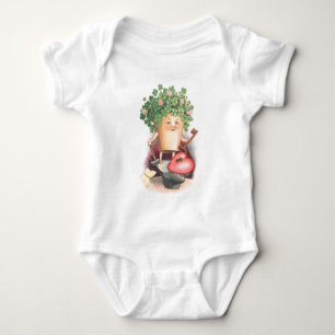 Vintage Shamrock Herz und Schlüssel St Patrick's D Baby Strampler