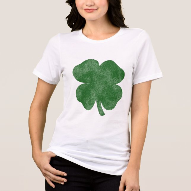 Vintage Shamrock Tri-Blend Shirt (Vorderseite)