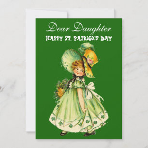 Vintage Shamrocks Glücklicher St. Patricks Tag Toc Feiertagskarte