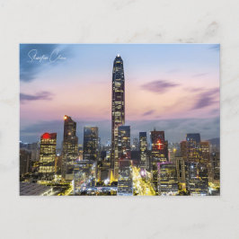 Vintage Shenzhen China Chinesisch Reisen Wasserfar Postkarte