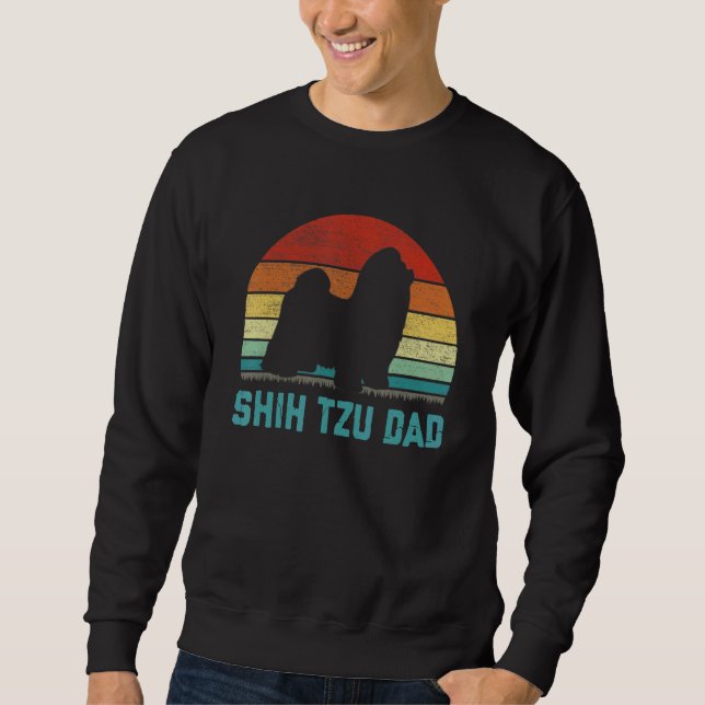 Vintage Shih Tzu Dad  Dog Sweatshirt (Vorderseite)