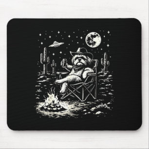 Vintage-Shih-Tzu-UFO-Western Mousepad
