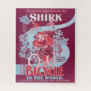 Vintage Shirk Bicycle Werbung um 1890 Puzzle