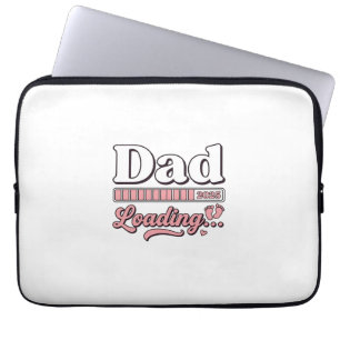 Vintage-Shirt D: Dad Loading 2025 Baby-Ankündigung Laptopschutzhülle
