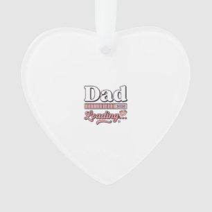 Vintage-Shirt D: Dad Loading 2025 Baby-Ankündigung Ornament
