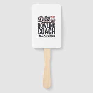 Vintage-Shirt-Design: Dad Bowling Coach hat immer Fächer