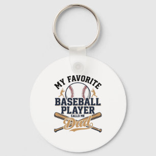 Vintage-Shirt-Design Lieblingsplayer Baseball-Vate Schlüsselanhänger