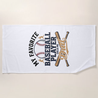 Vintage-Shirt-Design Lieblingsplayer Baseball-Vate Strandtuch