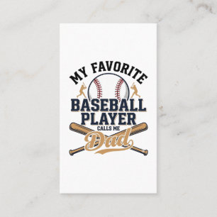 Vintage-Shirt-Design Lieblingsplayer Baseball-Vate Visitenkarte