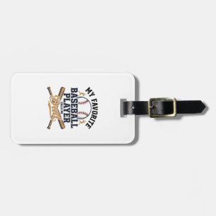 Vintage-Shirt-Design Lieblingsspieler Baseball-Vat Gepäckanhänger