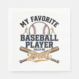 Vintage-Shirt-Design Lieblingsspieler Baseball-Vat Serviette