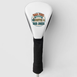 Vintage-Shirt-Design mit Papa-Treibstoff Kaffee un Golf Headcover