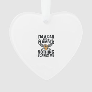 Vintage-Shirt-Design Papa Klempner Nichts schreckt Ornament