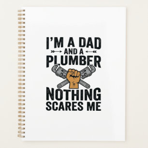 Vintage-Shirt-Design Papa Klempner Nichts schreckt Planer