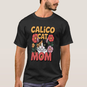 Vintage-Shirt mit Calico-Katze und Blumen-Distress T-Shirt