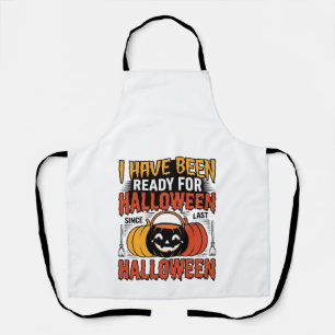 Vintage-Shirt mit Halloween-Süßigkeiten-Eimer-Desi Schürze