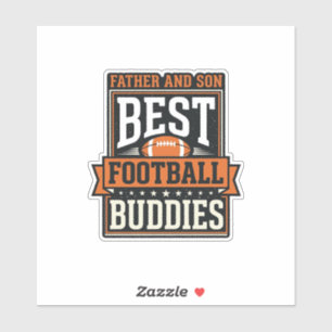 Vintage-Shirt Vater und Sohn Fußballfreunde Desi Aufkleber
