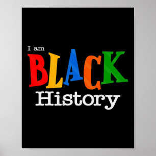 Vintage-Shirt zum Black History Month Fist Frauen Poster