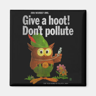 Vintage-Shirts von Sven & Angus Woodsy Owl Give Magnet