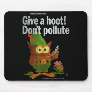 Vintage-Shirts von Sven & Angus Woodsy Owl Give Mousepad