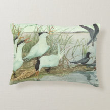 Vintage Shorebirds in Marsh von Louis Futes