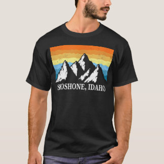 Vintage-Shoshone-Idaho-Bergwandern-Souvenir T-Shirt