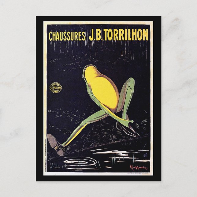 Vintage Showwerbung Postkarte (Vorderseite)