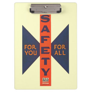 Vintage-Sicherheit für Sie Clipboard Klemmbrett
