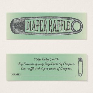 Vintage Sicherheitsnadel Baby Shower Spiel Windel