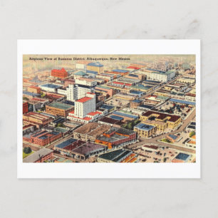 Vintage Sicht auf Albuquerque, New Mexico, Postkarte