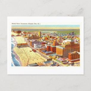 Vintage Sicht auf Atlantic City, New Jersey, Postkarte